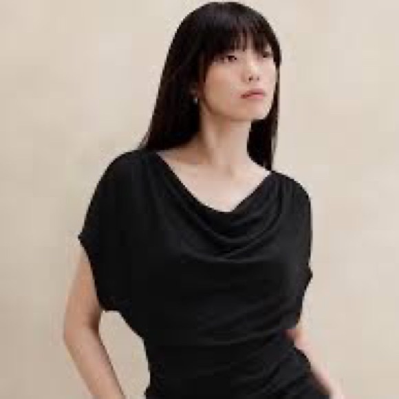 Banana Republic Soft Luxe Cowl neck top Medium NWT - Picture 2 of 6